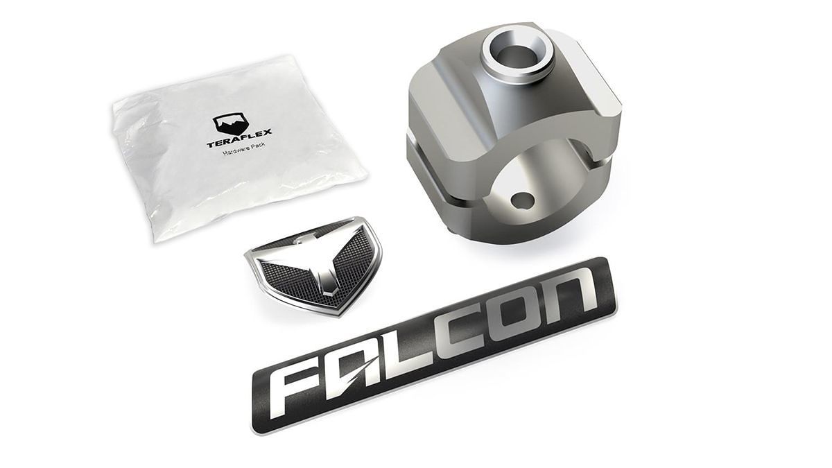 מתאם לבולם הגה EF NEXUS FALCON מתאים לתפוחי הגה עם צינור 1''-1.5''JK+JL