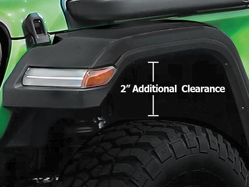 תמונה נוספת של סט כנפונים high clearance ג'יפ JL