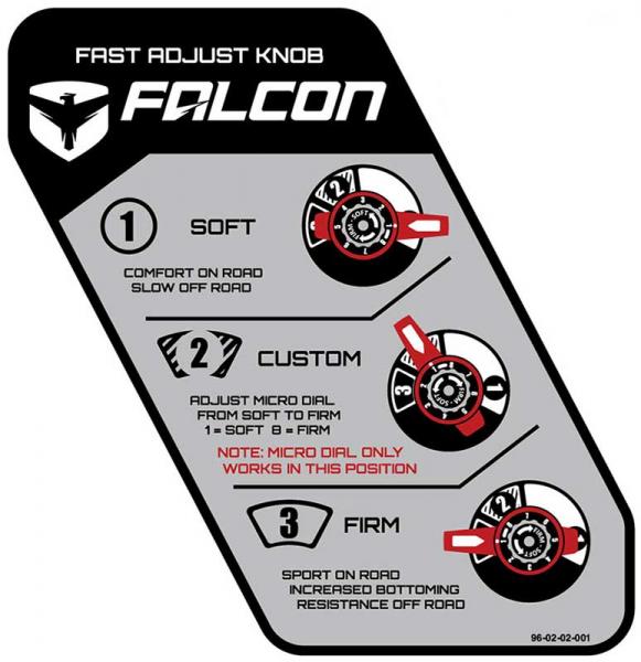 תמונה נוספת של סט בולמים FALCON סדרה 3.3 עם מיכל מתכוונן לרנגלר JL עם 4 דלתות להגבהה 2''-4.5''