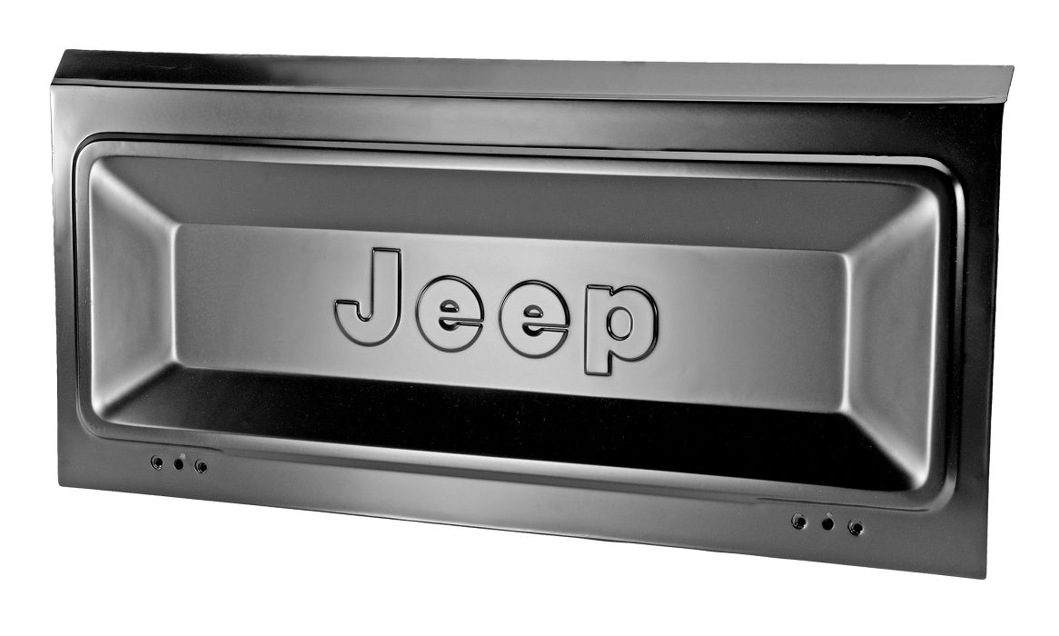 תמונה נוספת של דלת אחורית ג'יפ CJ7+CJ8 מודלים 1976-1990 עם לוגו JEEP
