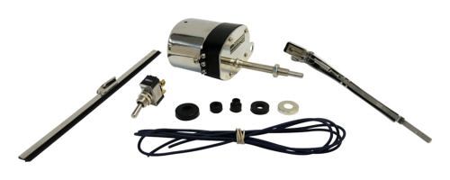תמונה נוספת של קיט מנוע וישר כולל זרוע ומגב 12V גוף מנוע נירוסטה