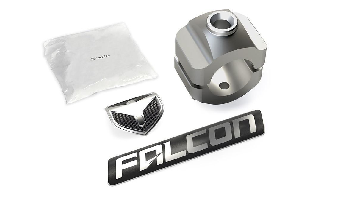 מתאם לבולם הגה EF NEXUS FALCON מתאים לתפוחי הגה מחוזקים עם צינור 5/8'' JK+JL
