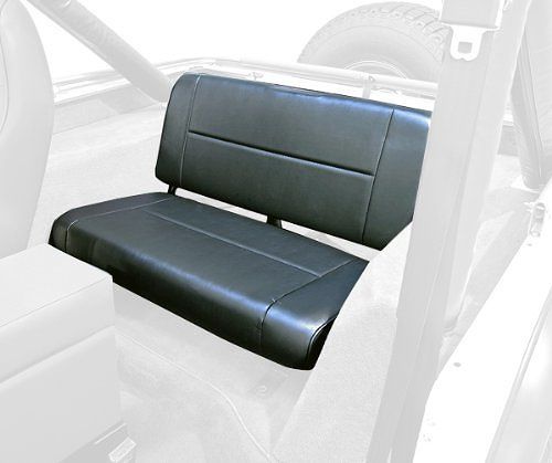 מושב אחורי CJ7+YJ לא מתקפל ריפוד שחור