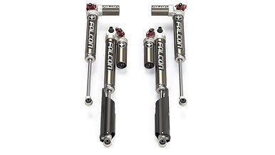 סט בולמים FALCON סדרה 3.3 SP2 עם מיכל מתכוונן לרנגלר JK עם 2 דלת' להגבהה 3.5-4