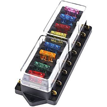 בית פיוזים אוניברסלי 12-24VOLT, 30AMP שמונה פיוזים