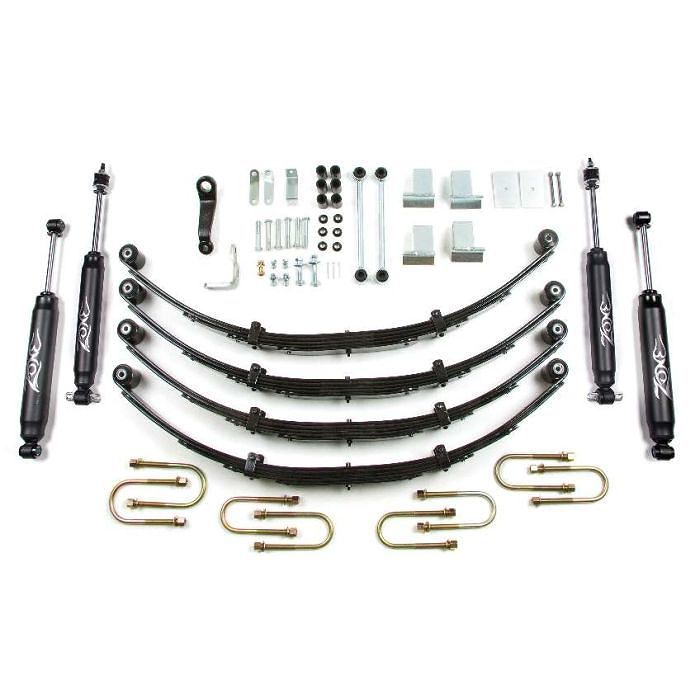 קיט הגבהה סופה + YJ קפיצים בולמים ראף קאנטרי 4.5'' + קיט התקנה