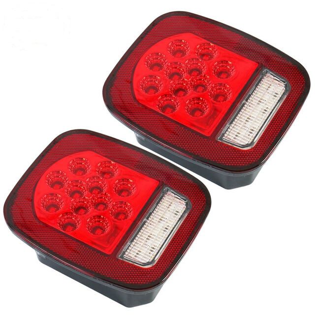 תמונה 2 של זוג פנסי לד אחוריים סופה+YJ+CJ