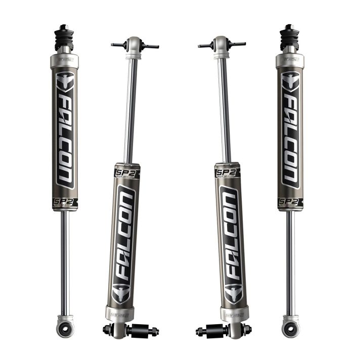 תמונה 2 של סט בולמים FALCON סדרה 2.1 SP2 מונוטיוב לJK עם 2 דלתות להגבהה 1.5''-2.5''