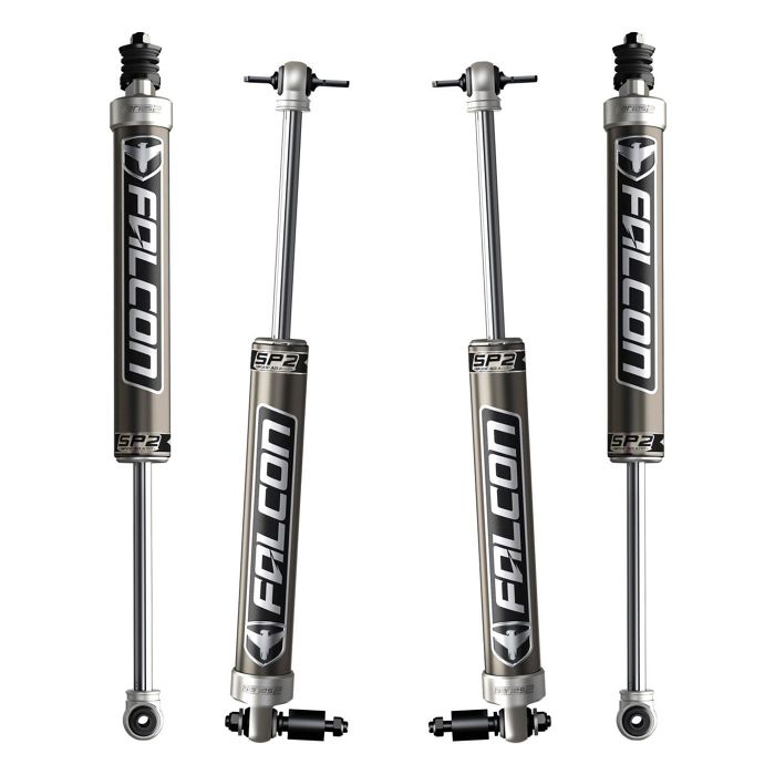 תמונה 2 של סט בולמים FALCON סדרה 2.1 SP2 מונוטיוב לJK עם 4 דלתות להגבהה 3''-3.5''