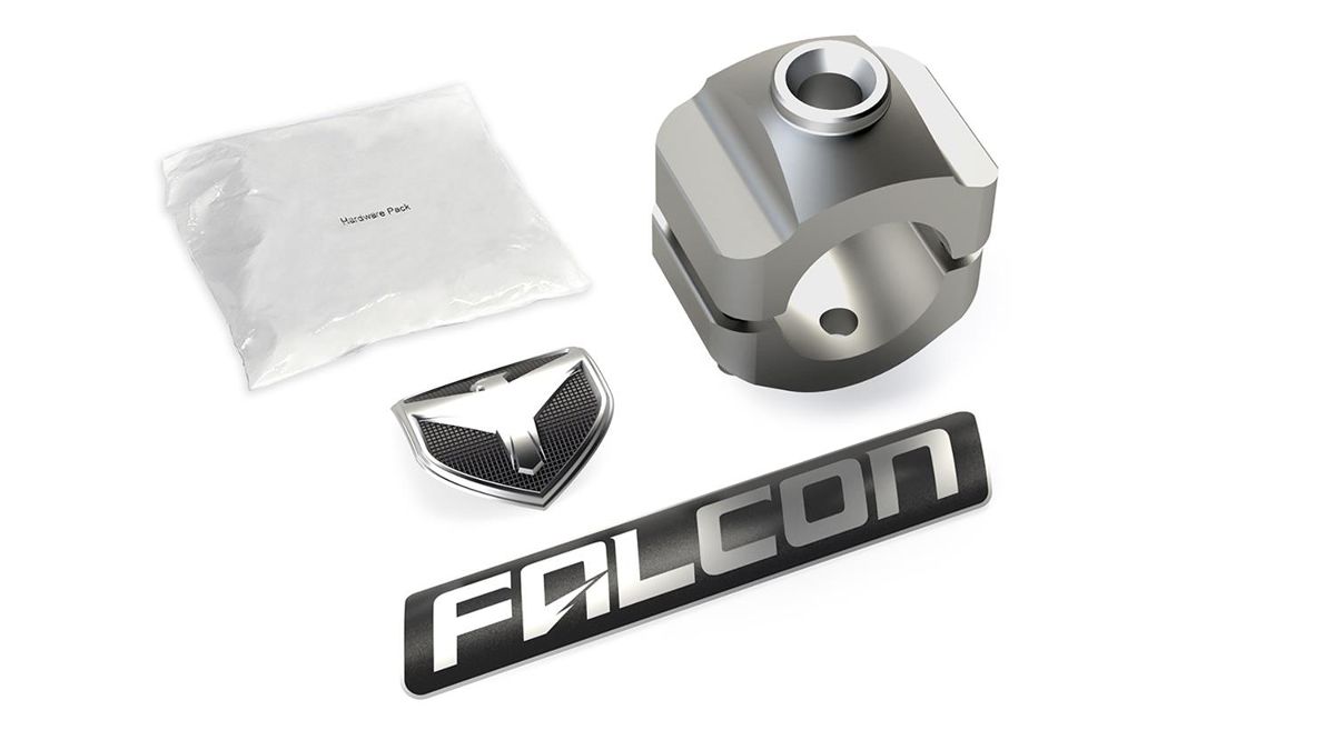 תמונה 2 של מתאם לבולם הגה EF NEXUS FALCON מתאים לתפוחי הגה מחוזקים עם צינור 5/8'' JK+JL